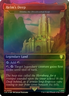 Helm's Deep (Shinka, the Bloodsoaked Keep) (Borderless)(Surge Foil)