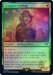 Delighted Halfling (The Lord of the Rings: Tales of Middle-earth Prerelease)