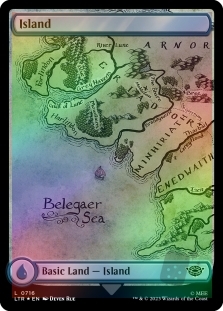 Island (716)(Full Art)(Surge Foil)