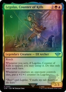 Legolas, Counter of Kills