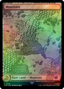 Mountain (719)(Full Art)(Surge Foil)