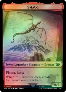 Smaug Token (020)(Surge Foil) // Food Token (022)(Surge Foil)