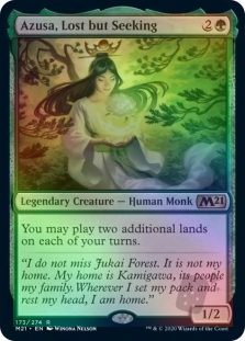 Azusa, Lost but Seeking (Core Set 2021 Prerelease)
