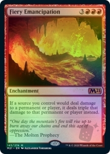 Fiery Emancipation (Core Set 2021 Prerelease)