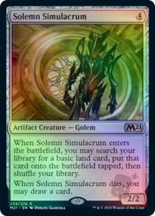 Solemn Simulacrum (Core Set 2021 Prerelease)