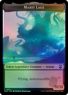 Marit Lage Token (011) (Ripple Foil) // Sand Warrior Token (023)
