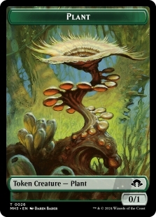 Ape Token (014) (Ripple Foil) // Plant Token (026)