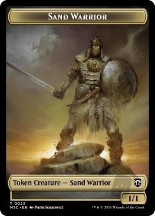 Marit Lage Token (011) (Ripple Foil) // Sand Warrior Token (023)