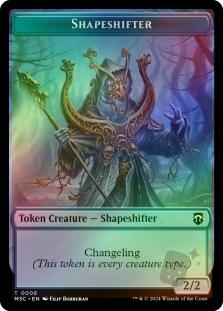 Shapeshifter Token (008) (Ripple Foil) // Dragon Token (012)