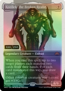 Kozilek, the Broken Reality (Borderless)(Serial Numbered)