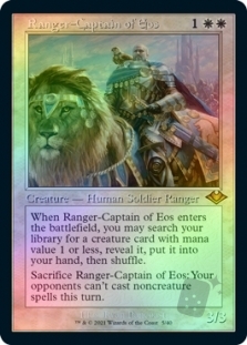 Ranger-Captain of Eos (Retro Frame) (Foil Etched)