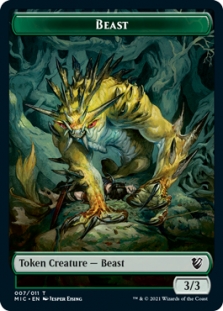 Beast Token (7/11) // Spider Token (11/19)