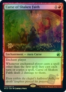 Curse of Shaken Faith (Innistrad: Midnight Hunt Prerelease)