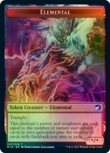 Wolf Token (13/19) // Elemental Token (7/19)
