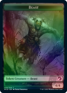 Clue Token (16/19) // Beast Token (8/19)