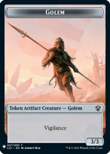 Food Token (017/021) // Golem Token (027/030)