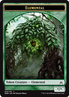 Elemental Token (Green) (10/11)