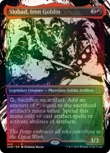 Slobad, Iron Goblin (Ichor Borderless) (Step-and-Compleat Foil)
