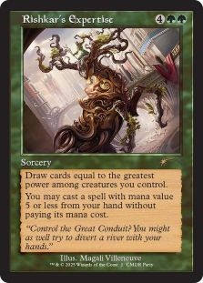 Rishkar's Expertise (Retro Frame) (Commander Party)