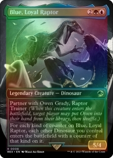 Blue, Loyal Raptor (Borderless)