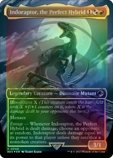 Indoraptor, the Perfect Hybrid (Borderless) (Emblem)