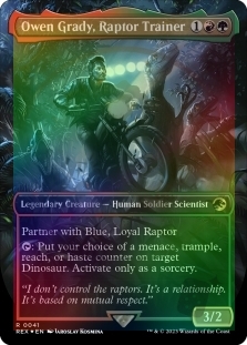 Owen Grady, Raptor Trainer (Borderless) (Emblem)