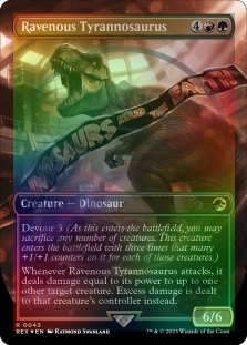 Ravenous Tyrannosaurus (Borderless) (Emblem)