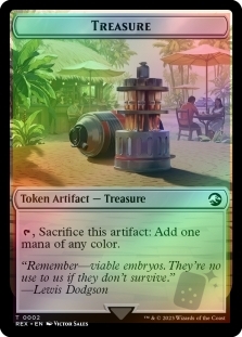 Treasure Token (0002) // Dinosaur Token (009)