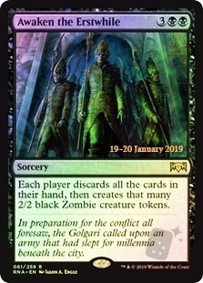 Awaken the Erstwhile (Ravnica Allegiance Prerelease)