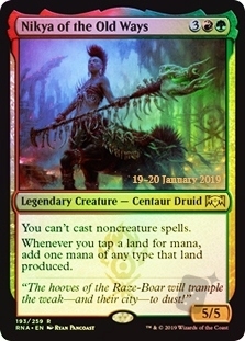 Nikya of the Old Ways (Ravnica Allegiance Prerelease)