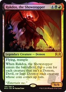 Rakdos, the Showstopper (Ravnica Allegiance Prerelease)