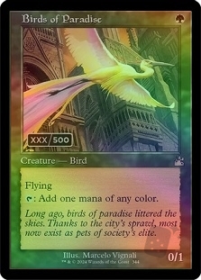 Birds of Paradise (Retro Frame)(Serial Numbered)