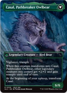 Casal, Lurkwood Pathfinder // Casal, Pathbreaker Owlbear