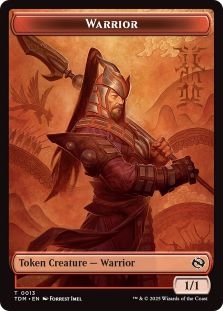 Elemental Token (017) // Warrior Token (013)