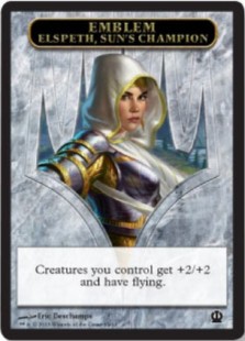 Emblem Elspeth, Sun's Champion Token