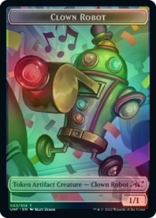 Clown Robot Token (3/14) // Treasure Token (13/14)