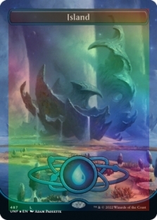 Island (487) (Full Art) (Galaxy Foil)