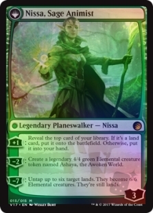 Nissa, Vastwood Seer // Nissa, Sage Animist