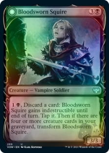 Bloodsworn Squire (Showcase) // Bloodsworn Knight (Showcase)