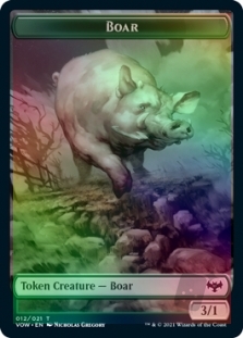 Human Token (1/21) // Boar Token (12/21)