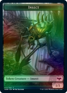 Insect Token (13/21) // Wolf Token (14/21)