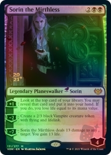 Sorin the Mirthless (Innistrad: Crimson Vow Prerelease)