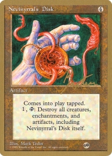 Nevinyrral's Disk (4th Edition) (Random Signature) (Sideboard)