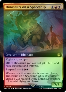 Dinosaurs on a Spaceship (Extended Art)(Surge Foil)