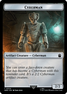 Cyberman Token (0024) // Dalek Token (0012)