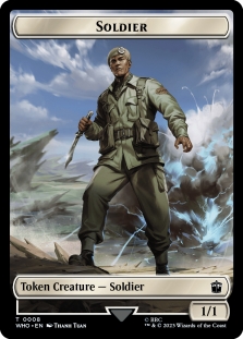 Soldier Token (0008) // Dinosaur Token (0020)